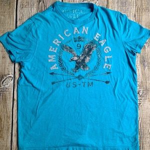 Blue American Eagle tee